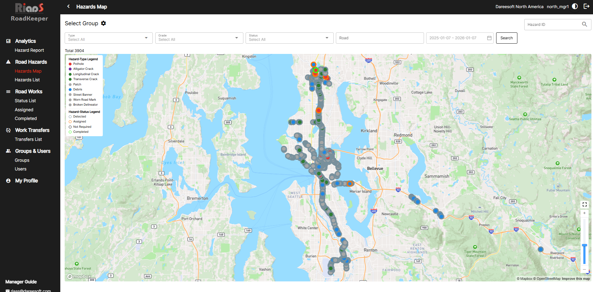 Road Monitoring Dashboard